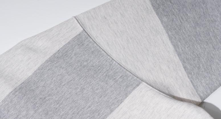 ダブルユーブイプロジェクト(WV PROJECT) Mid-Summer Stripe Short-Sleeved T-Shirt Grey JIST7508
