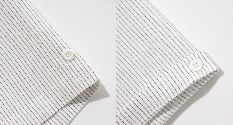 ダブルユーブイプロジェクト(WV PROJECT) Ritz Stripe Short-Sleeved Shirt Ivory MJSS7506