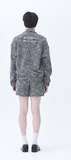 オージーオーディー(OZOD) TWEED DROP BLAZER_BLACK