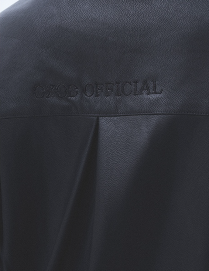 オージーオーディー(OZOD) LEATHER SHIRTS_BLACK