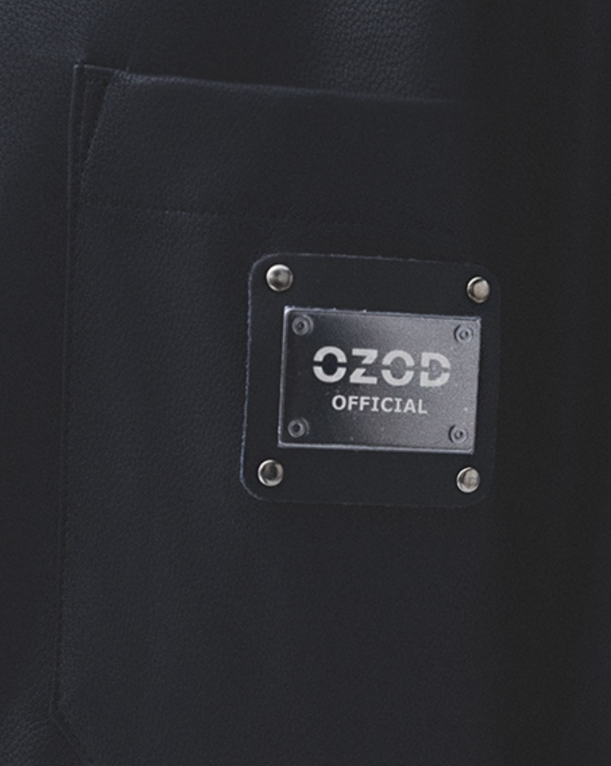 オージーオーディー(OZOD) LEATHER SHIRTS_BLACK