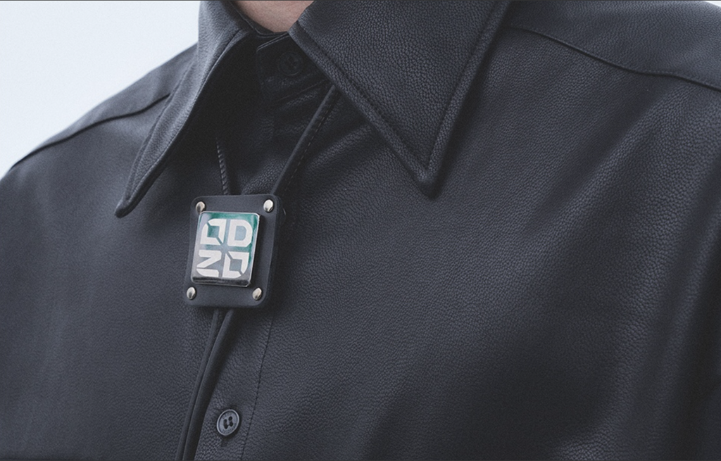 オージーオーディー(OZOD) LEATHER SHIRTS_BLACK