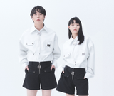 オージーオーディー(OZOD) LEATHER SHIRTS_WHITE
