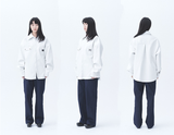 オージーオーディー(OZOD) LEATHER SHIRTS_WHITE