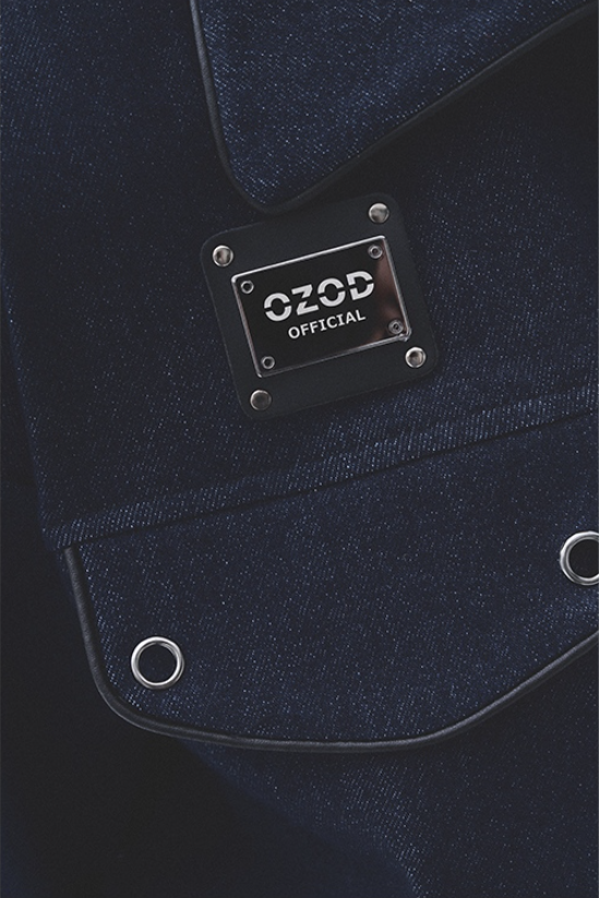 オージーオーディー(OZOD)  DENIM DROP JACKET_NAVYBLUE