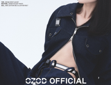 オージーオーディー(OZOD)  DENIM DROP JACKET_NAVYBLUE
