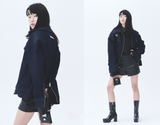 オージーオーディー(OZOD)  DENIM DROP JACKET_NAVYBLUE