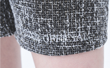 オージーオーディー(OZOD)  TWEED SHORTS_BLACK