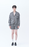 オージーオーディー(OZOD)  TWEED SHORTS_BLACK