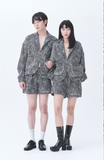 オージーオーディー(OZOD)  TWEED SHORTS_BLACK