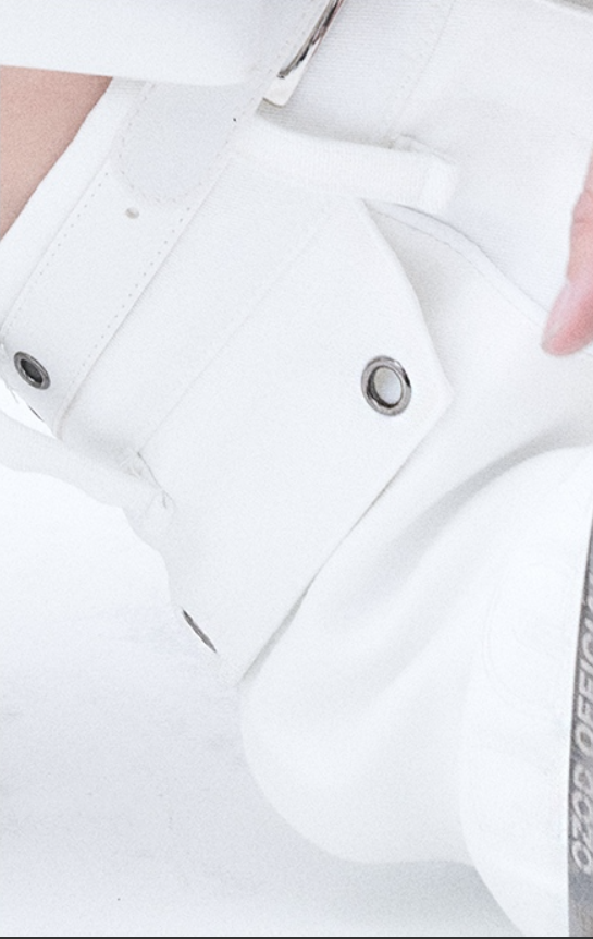 オージーオーディー(OZOD)  DENIM POCKET PANTS_WHITE