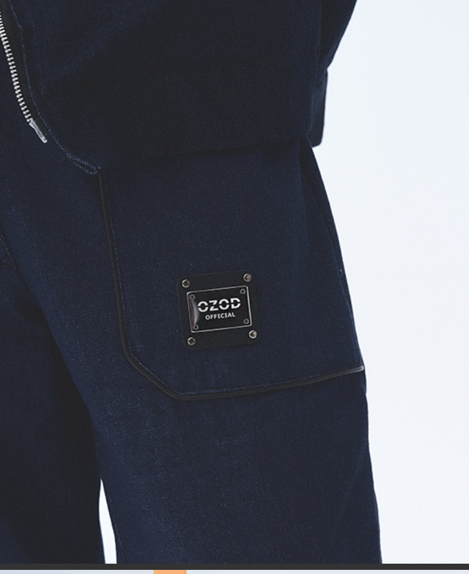 オージーオーディー(OZOD)  DENIM POCKET PANTS_WHITE