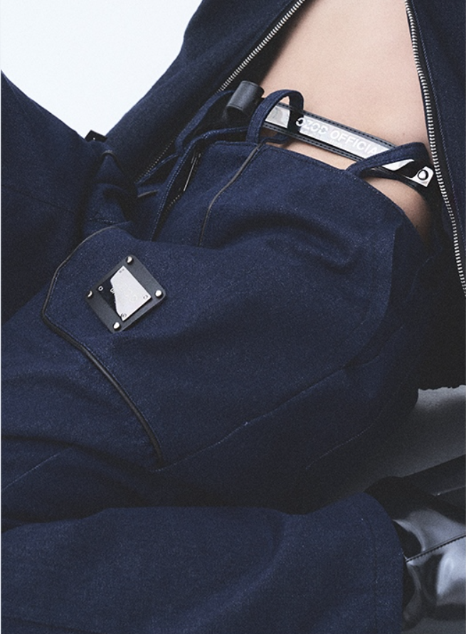 オージーオーディー(OZOD)  DENIM POCKET PANTS_WHITE