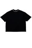 DAYDAF (デイダフ) NECK LOGO HALF T - BLACK