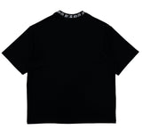 DAYDAF (デイダフ) NECK LOGO HALF T - BLACK