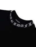 DAYDAF (デイダフ) NECK LOGO HALF T - BLACK