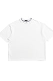 DAYDAF (デイダフ) NECK LOGO HALF T - WHITE