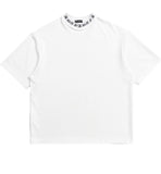 DAYDAF (デイダフ) NECK LOGO HALF T - WHITE