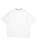 DAYDAF (デイダフ) NECK LOGO HALF T - WHITE