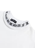 DAYDAF (デイダフ) NECK LOGO HALF T - WHITE