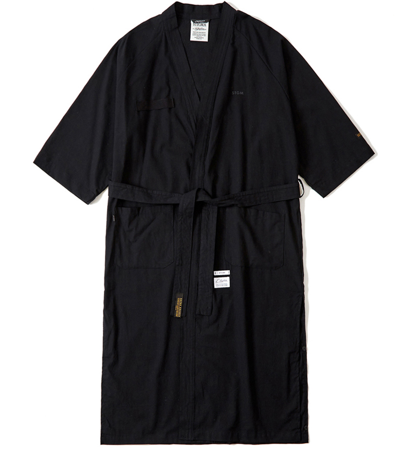 STIGMA(スティグマ) TECH LINEN ROBE BLACK