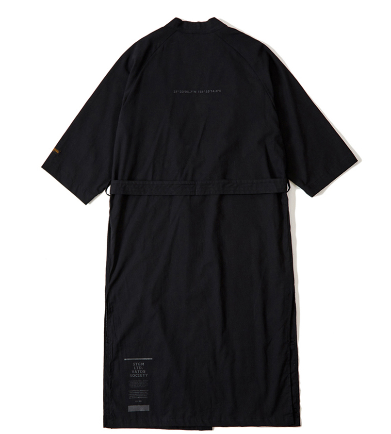 STIGMA(スティグマ) TECH LINEN ROBE BLACK