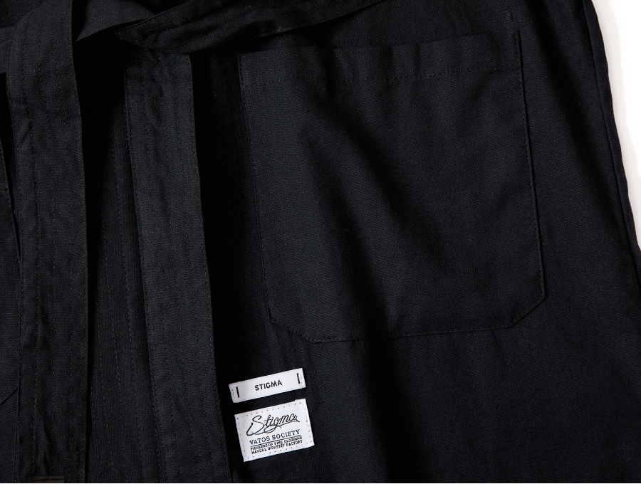 STIGMA(スティグマ) TECH LINEN ROBE BLACK