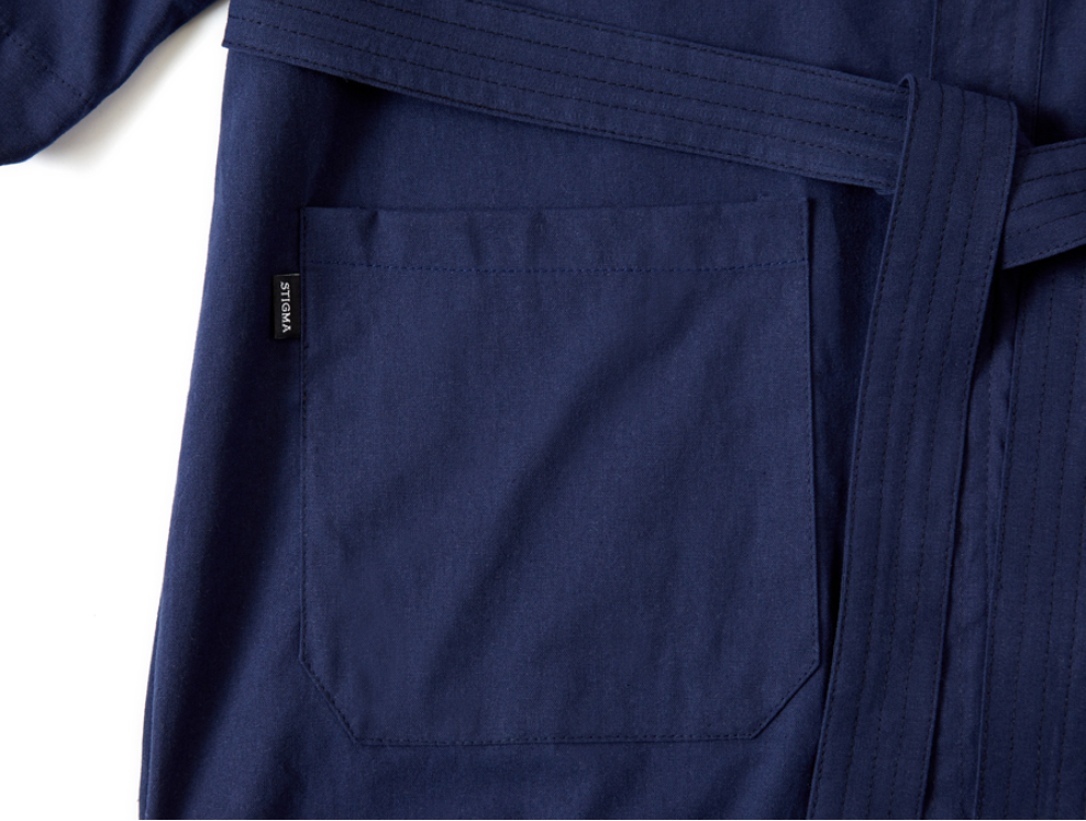 STIGMA(スティグマ) TECH LINEN ROBE NAVY