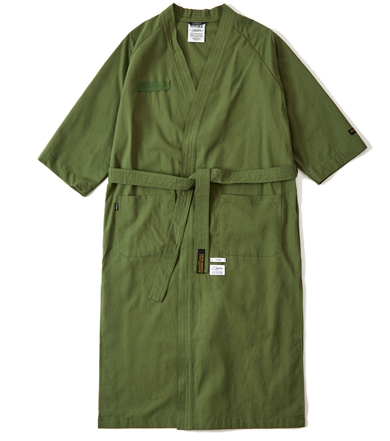STIGMA(スティグマ) TECH LINEN ROBE OLIVE