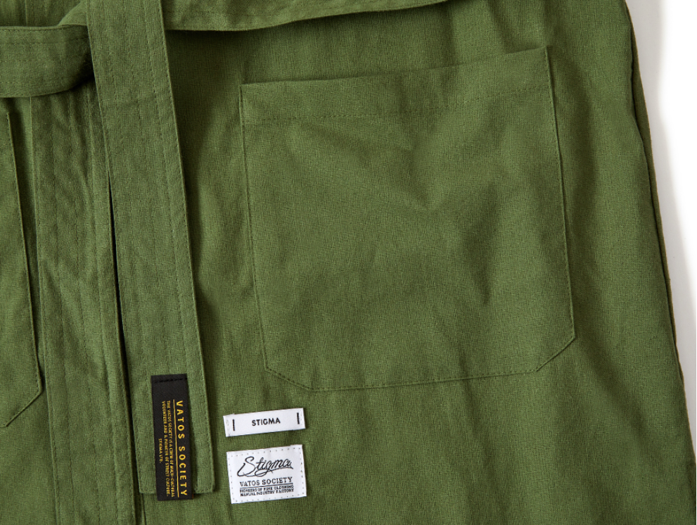 STIGMA(スティグマ) TECH LINEN ROBE OLIVE