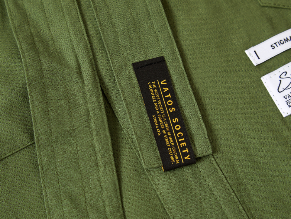 STIGMA(スティグマ) TECH LINEN ROBE OLIVE