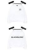 ブラックブロンド(BLACKBLOND)  BBD Classic Smile Logo Crewneck Sweatshirt (White)