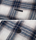ブラックブロンド(BLACKBLOND)  BBD Graffiti Logo Layered Check Shirt (Ivory)