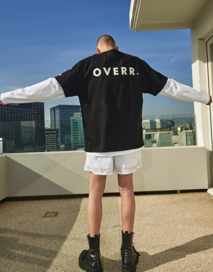 OVERR(オベルー) 21SS BASIC LOGO BLACK T-SHIRTS