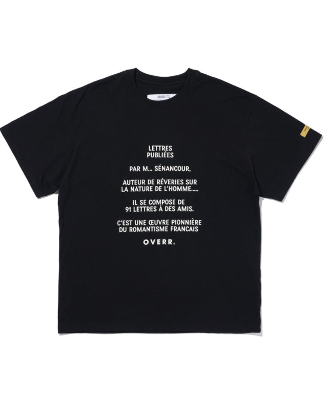 OVERR(オベルー) 21SS BASIC LOGO BLACK T-SHIRTS
