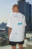 OVERR(オベルー) 21SS AMS BIG LOGO WHITE T-SHIRTS