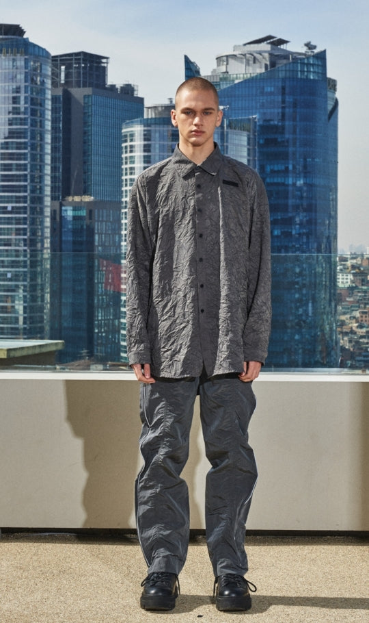 OVERR(オベルー)  21SS CHARCOAL TUNIC SHIRTS