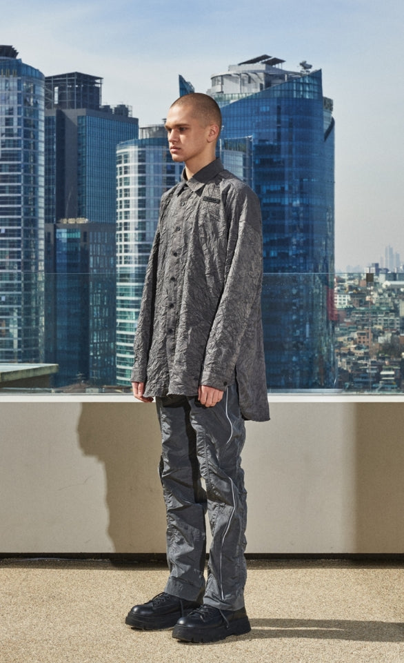 OVERR(オベルー)  21SS CHARCOAL TUNIC SHIRTS