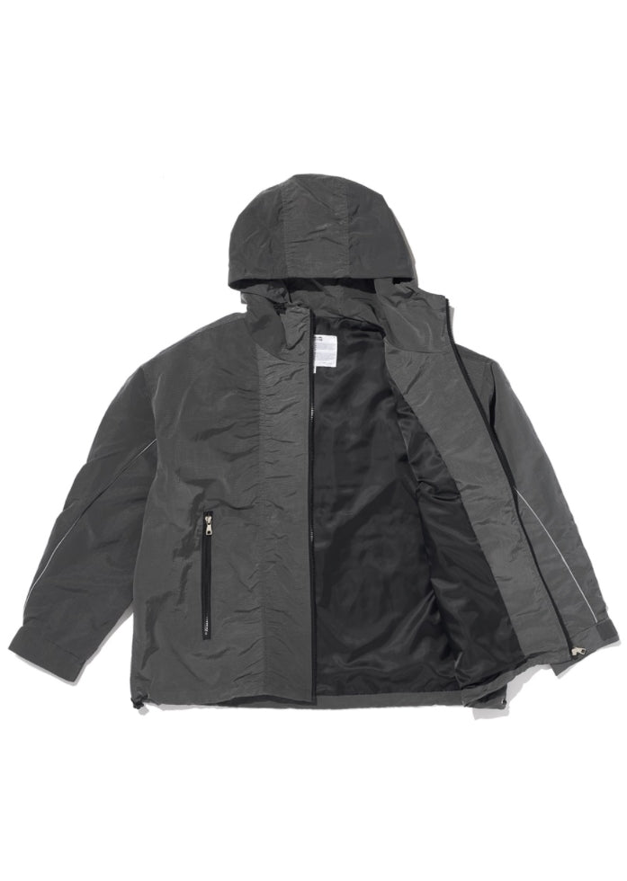 OVERR(オベルー)  21SS METAL RIP CHARCOAL NYLON JACKET