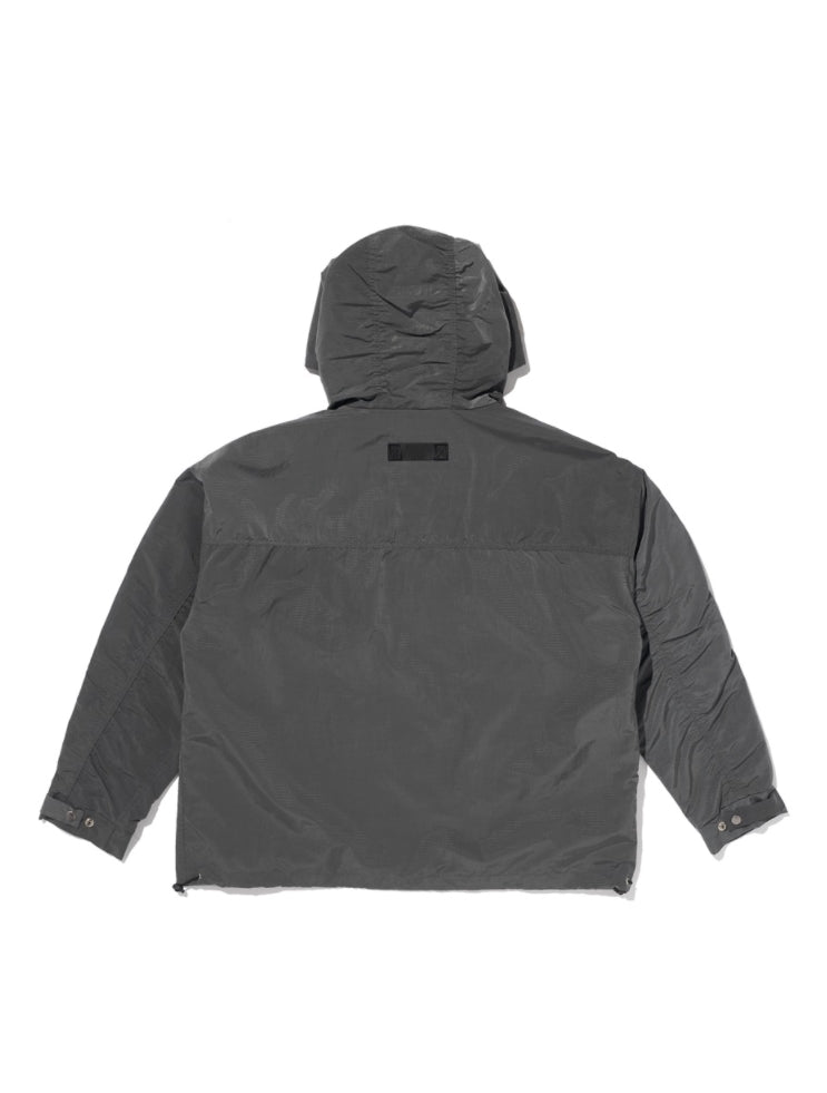 OVERR(オベルー)  21SS METAL RIP CHARCOAL NYLON JACKET