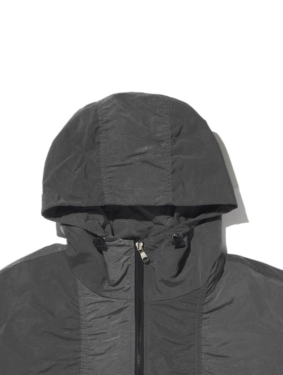 OVERR(オベルー)  21SS METAL RIP CHARCOAL NYLON JACKET