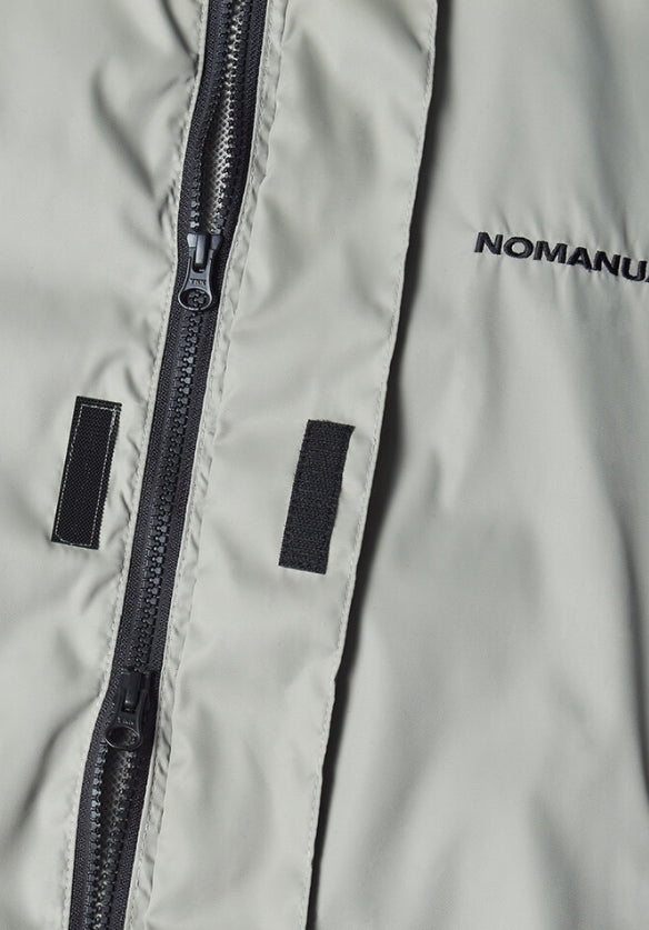 NOMANUAL(ノーマニュアル)  FD WINDBREAKER JACKET - WARM GRAY