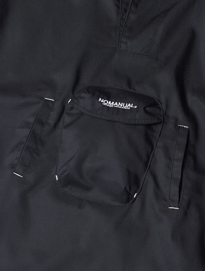 NOMANUAL(ノーマニュアル)  3DP ANORAK JACKET - BLACK