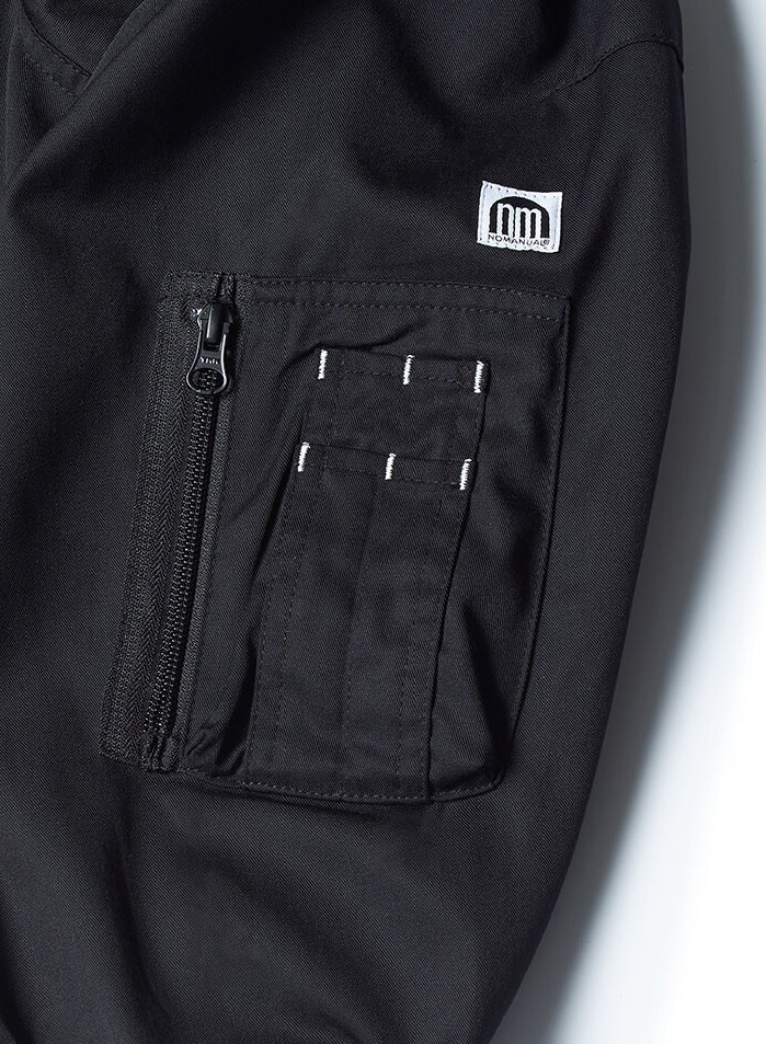 NOMANUAL(ノーマニュアル)  3DP ANORAK JACKET - BLACK