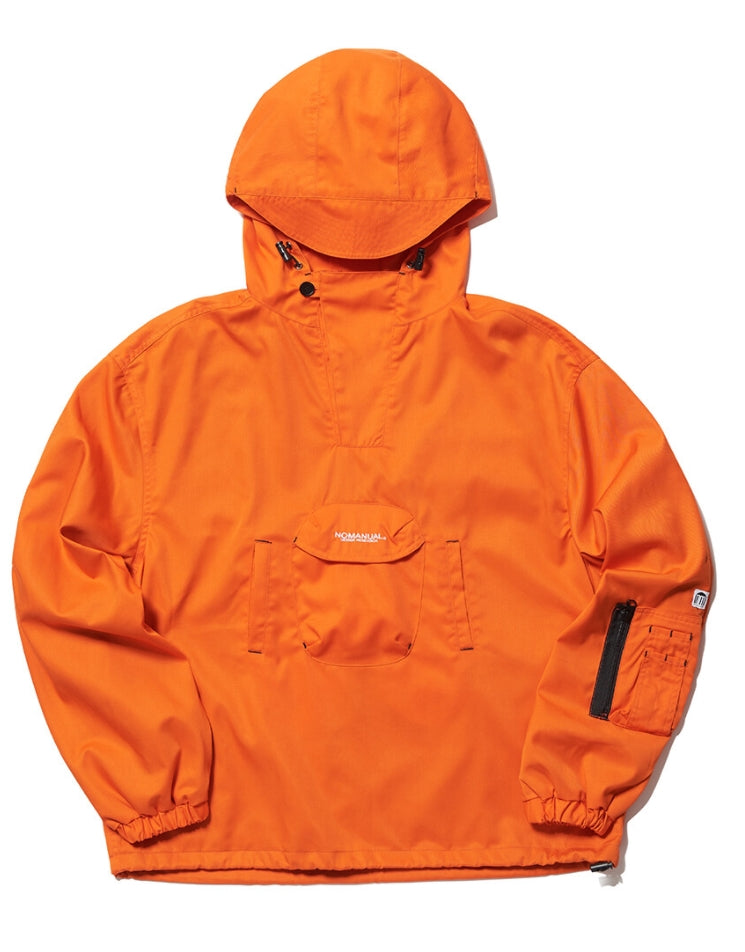 NOMANUAL(ノーマニュアル)  3DP ANORAK JACKET - ORANGE