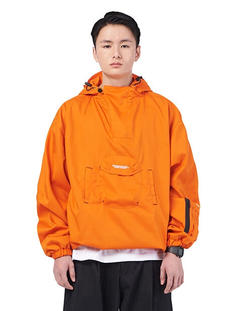 NOMANUAL(ノーマニュアル)  3DP ANORAK JACKET - ORANGE