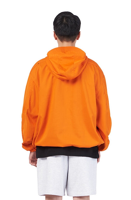 NOMANUAL(ノーマニュアル)  3DP ANORAK JACKET - ORANGE