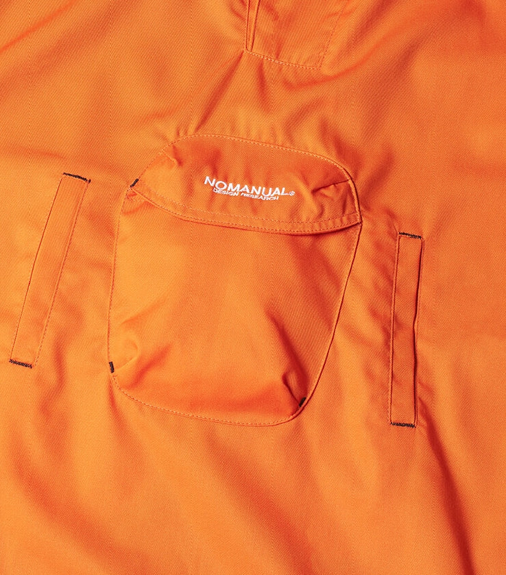 NOMANUAL(ノーマニュアル)  3DP ANORAK JACKET - ORANGE