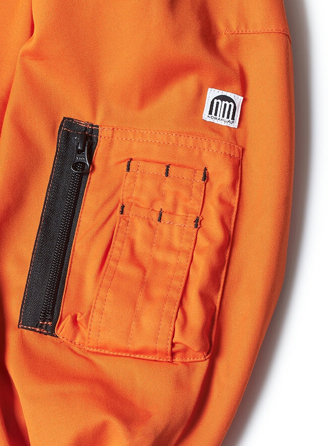NOMANUAL(ノーマニュアル)  3DP ANORAK JACKET - ORANGE