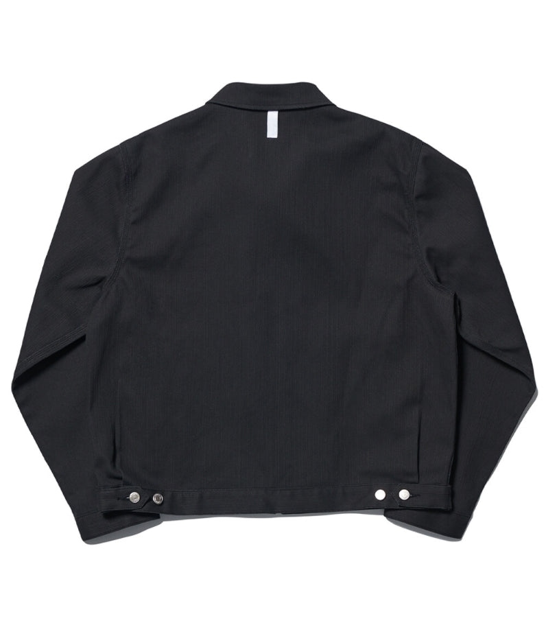 NOMANUAL(ノーマニュアル)  STRIPED WORK JACKET - CHARCOAL